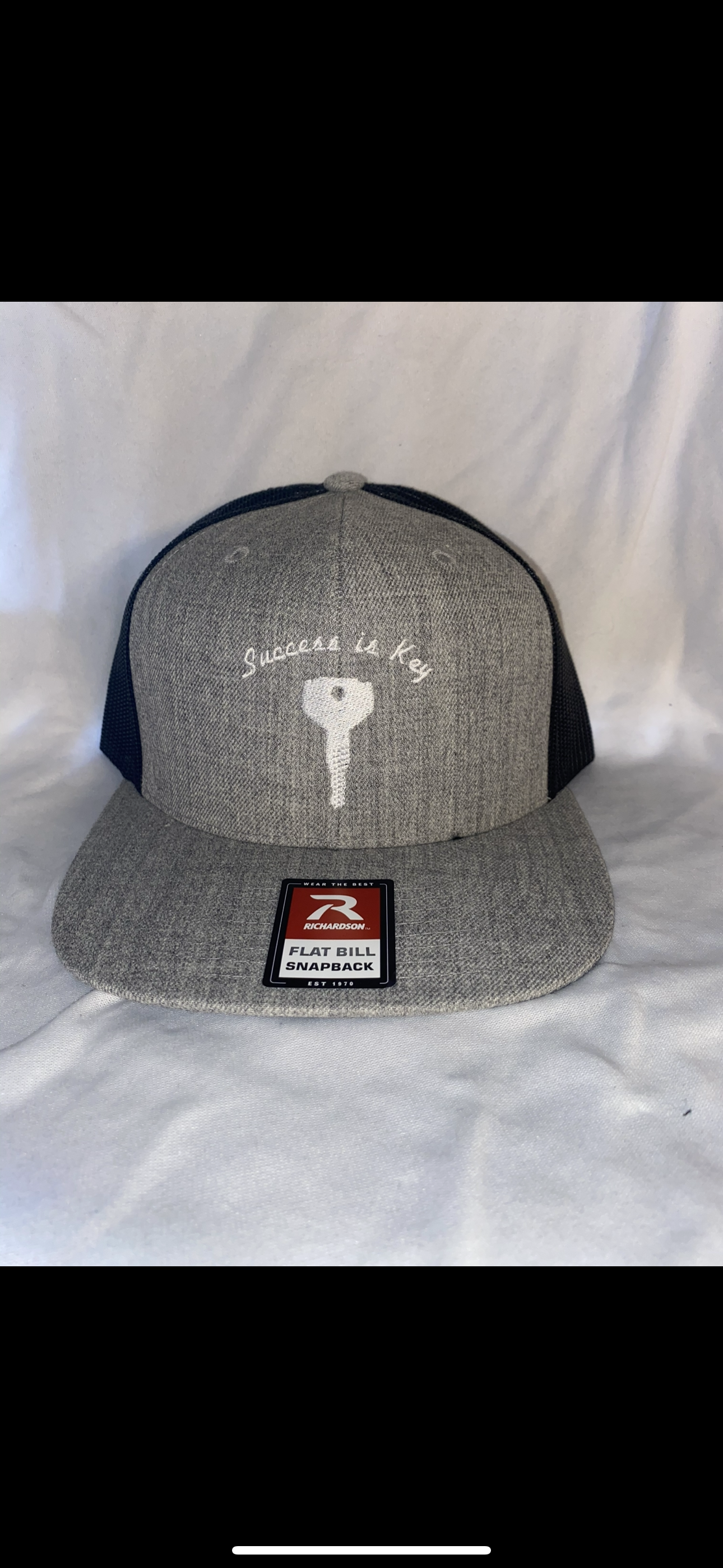 Success Is Key Grey Snapback