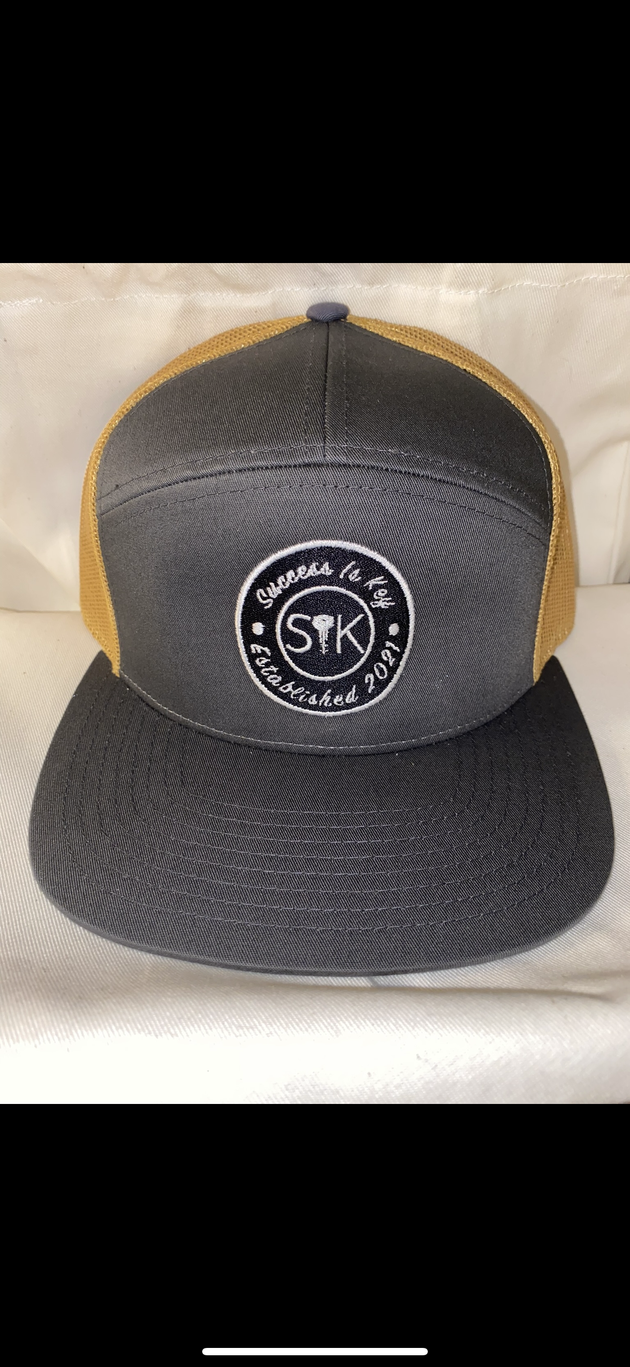 Success Is Key Charcoal/ Gold snapback