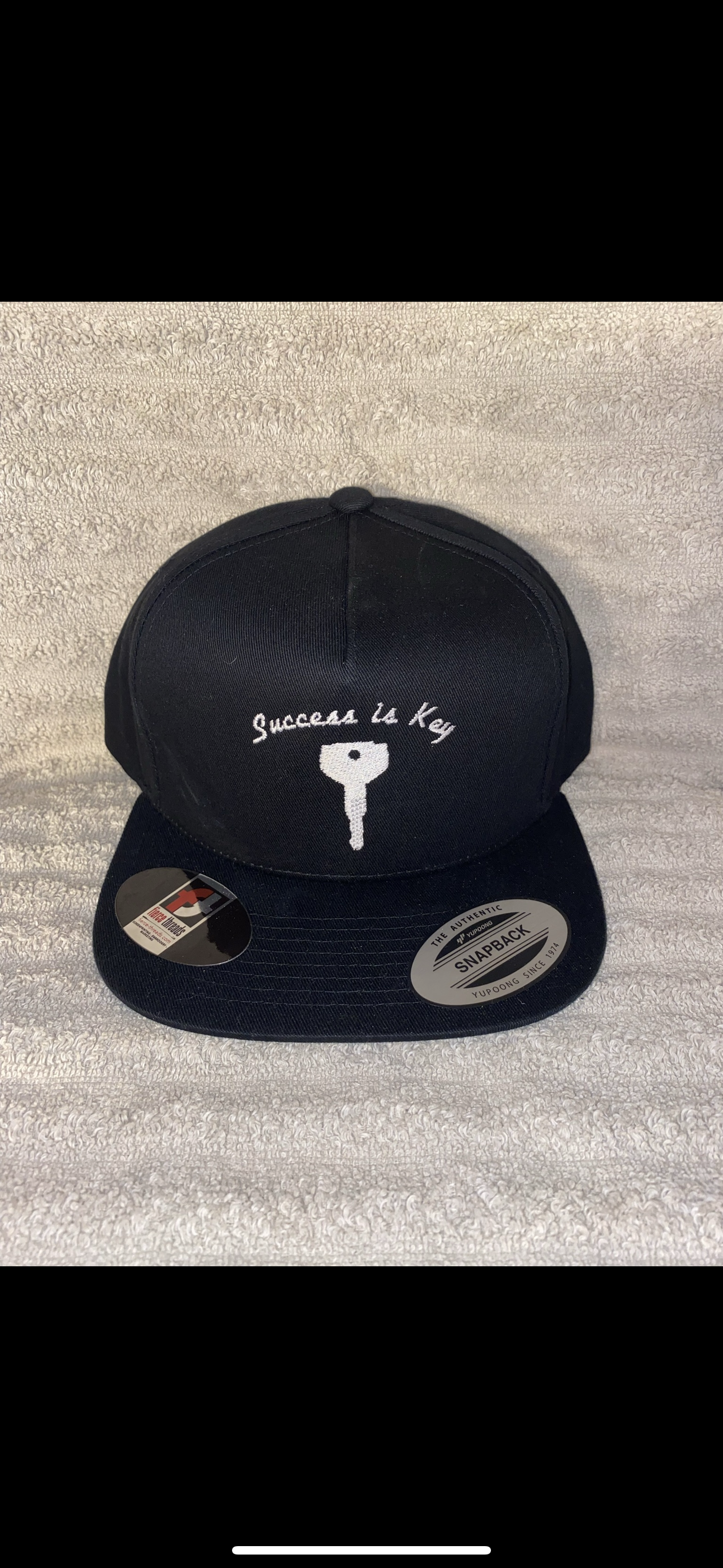 Success Is Key Black Snapback