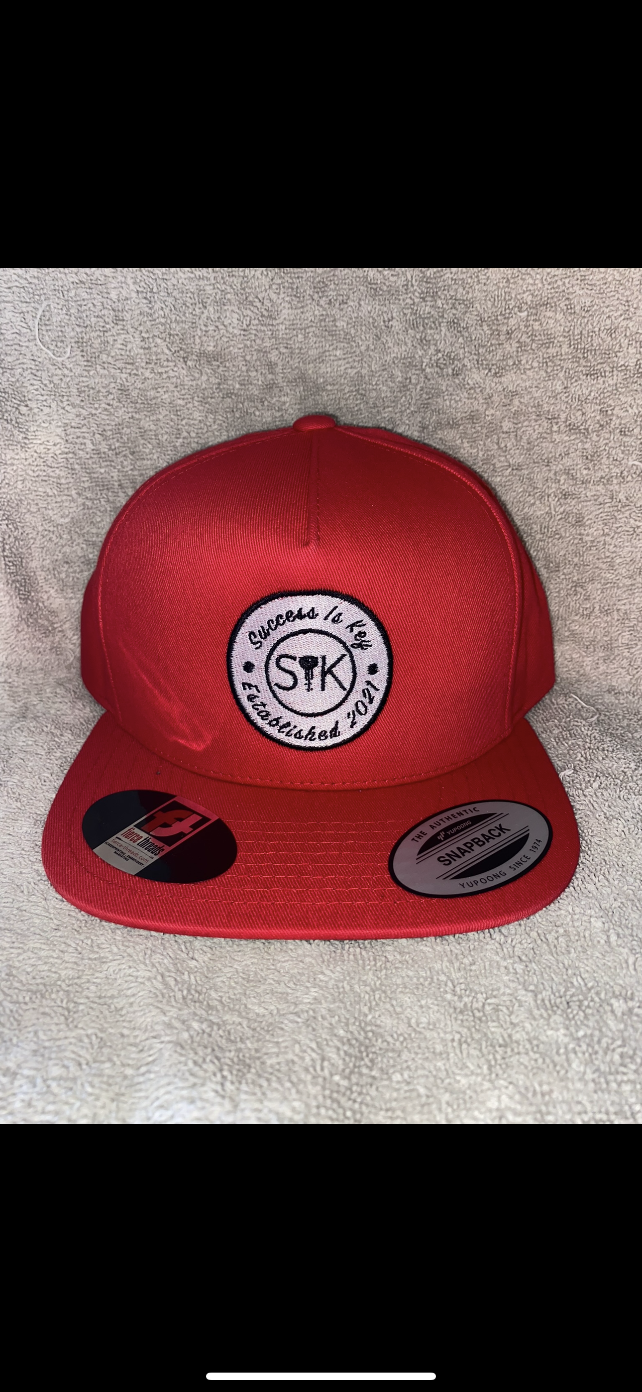 Success Is Key Red Snapback