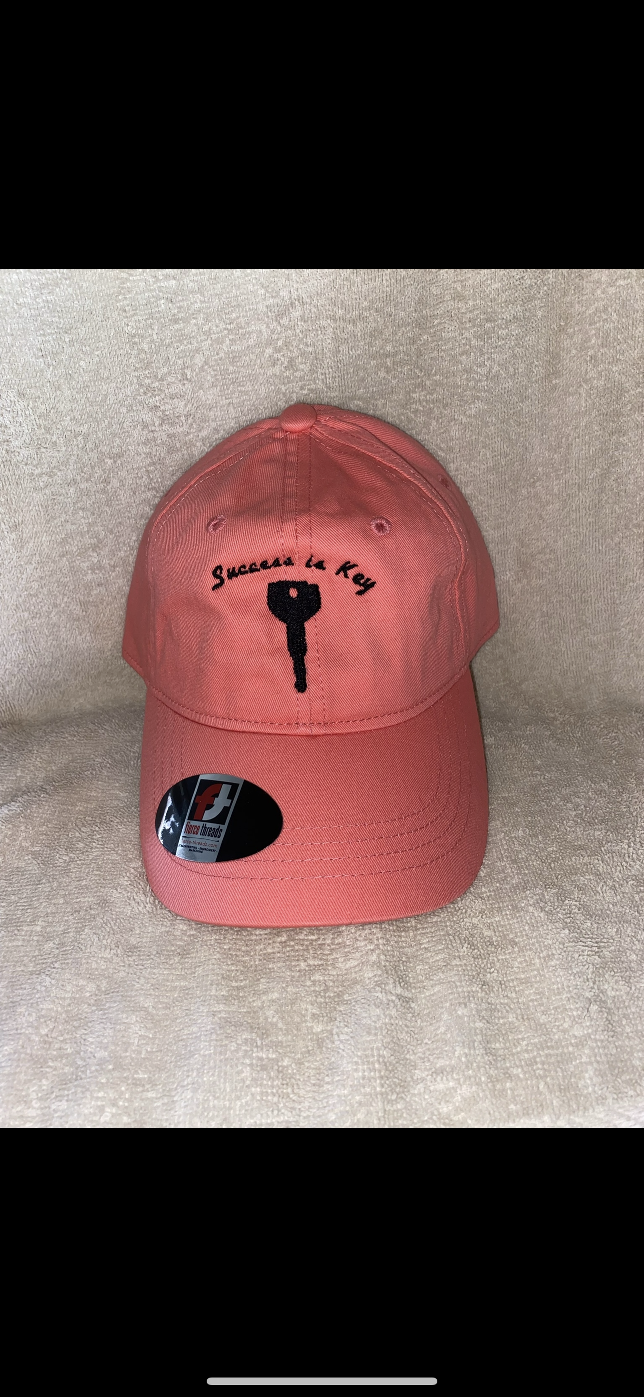 Success Is Key Peach Dad Hat