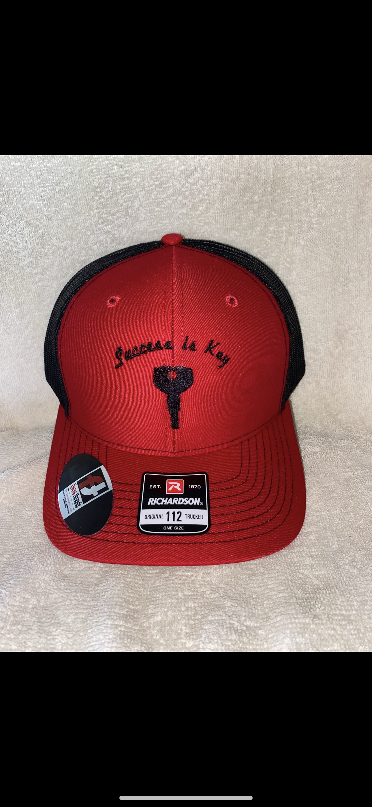 Success Is Key Red Trucker Hat